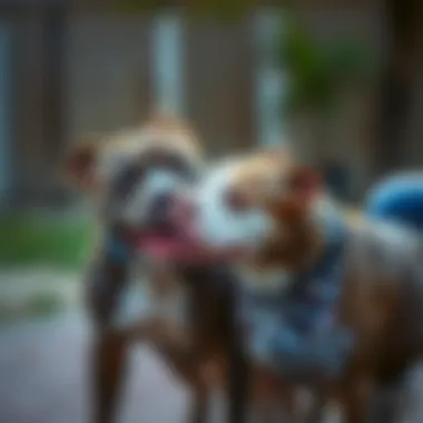 Fostering Positive Interactions with Pitbulls Pet owner interacting playfully with a Pitbull