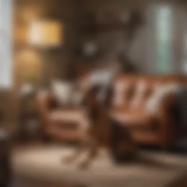 Creating a Dog-Friendly Home Environment A cozy living room setup designed with an aging dog in mind