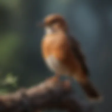 Avian Defense of Preferred Perching Spot Bird Guarding Perch