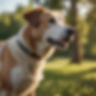 Training a Senior Dog with Positive Reinforcement Senior dog receiving positive reinforcement during training