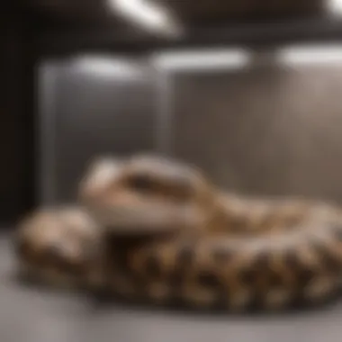 Ball python shedding in a humidity box