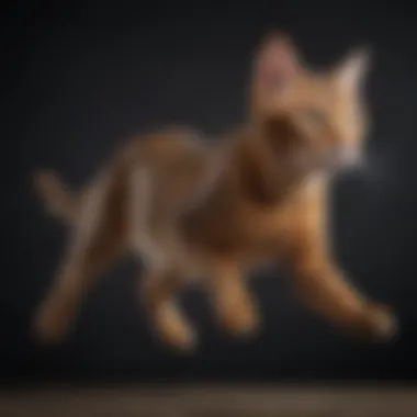 Bengal Cat Leaping in Graceful Motion