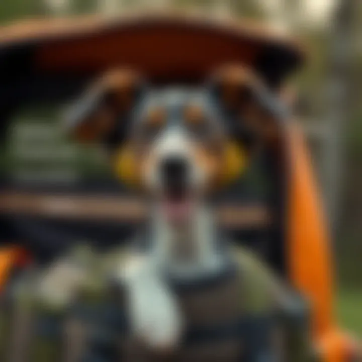 Safety Features of Dog Carriers Safety features highlighted on a dog carrying bag