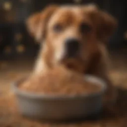 A variety of premium dog food brands showcasing grain inclusion.
