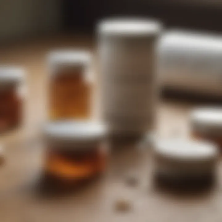 Various prescription flea medications on a table