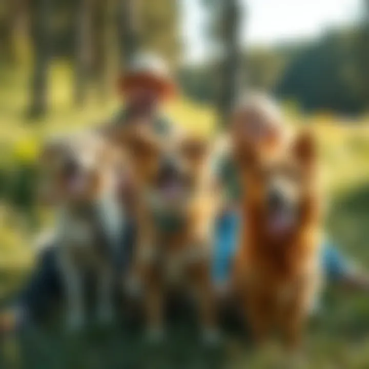 Pets and Their Eco-Conscious Owners Pets enjoying outdoor activities with their owners