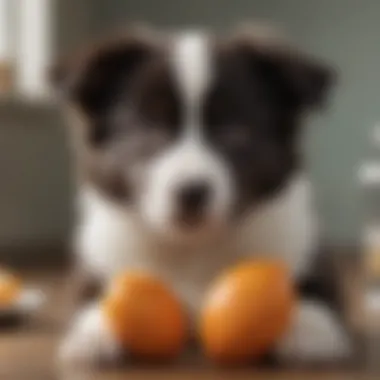 Border Collie Tricolor Puppy enjoying specialized care and attention