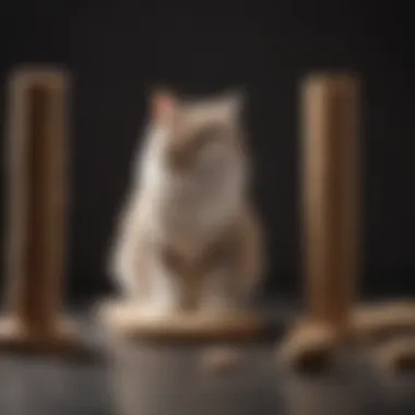 Variety of bristle cat scratchers in different sizes and colors