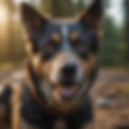 Aggressive dog being calmed