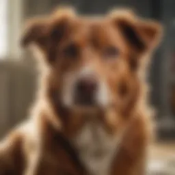 Dog enjoying relief from fleas with Capstar treatment