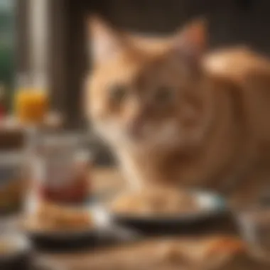 A cat enjoying a meal of pâté, demonstrating the appeal of this food option to feline companions.