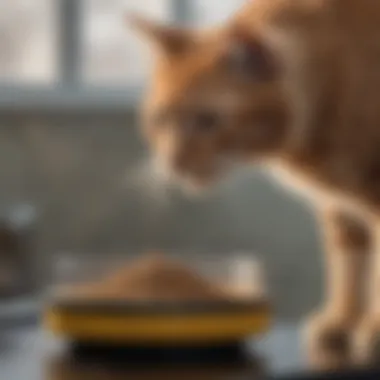 Choosing the Perfect Sifter for Your Cat Cat owner selecting sifter