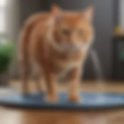 Catit Water Fountain Mat promoting hydration for cats