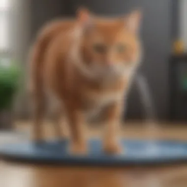 Catit Water Fountain Mat promoting hydration for cats