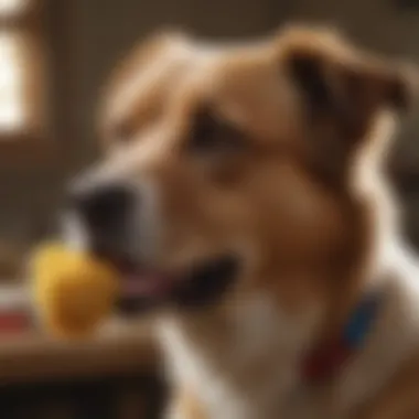 Evaluating Ingredient Safety Ingredients list on a dog chew brush package