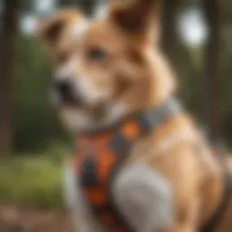 Close-up view of a Ruffwear harness showcasing its durable material and design