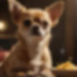 Chihuahua with upset stomach