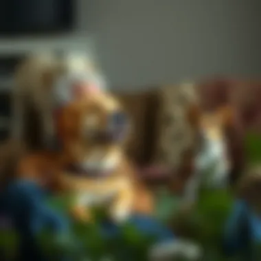 Quiet Companionship for Seniors A senior enjoying quiet time with a loyal dog by their side