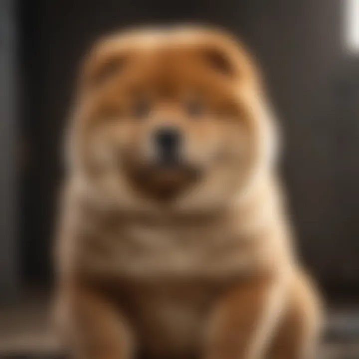 A Chow Chow puppy with a luxurious coat