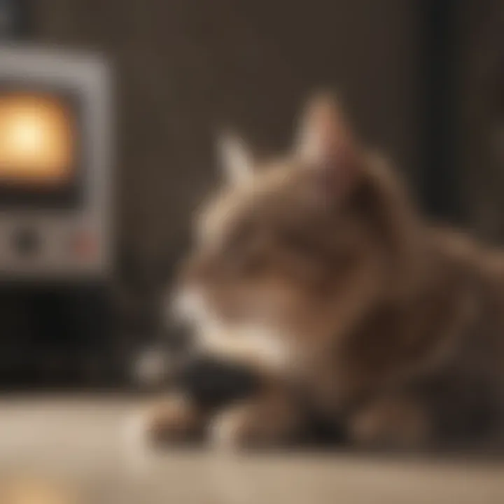 Close-up of advanced compact air filter system for pet owners