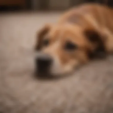 Close-up of a durable and pet-friendly dog carpet runner