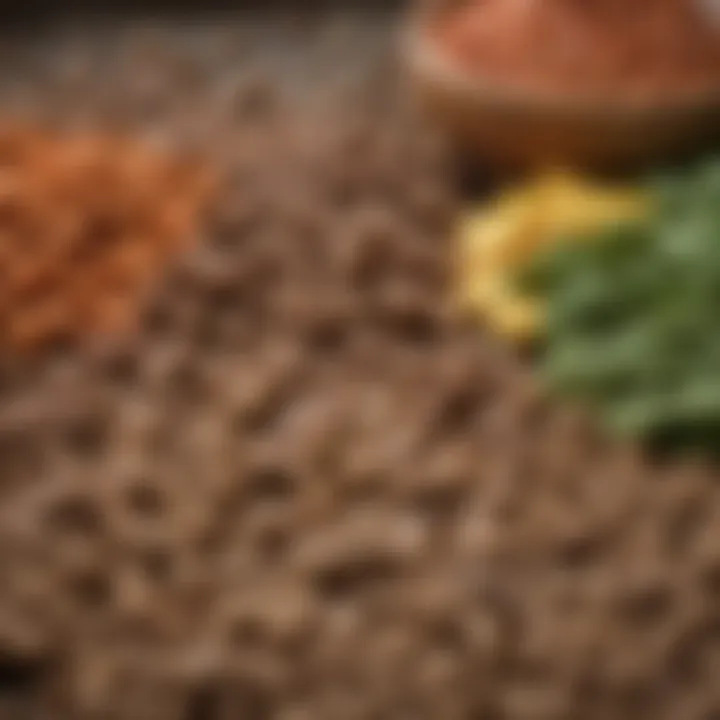 Close-up of natural ingredients in Simple Life Dog Food