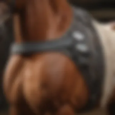 Precision Measurement for Optimal Fit Close-up of measuring tape around horse's chest