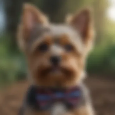 Yorkshire Terrier with a stylish bowtie