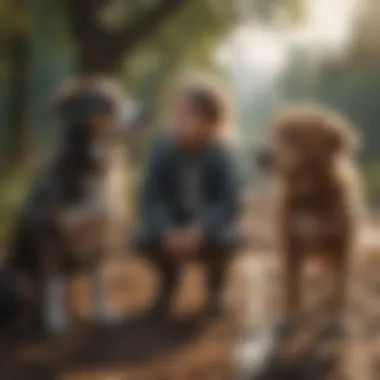 The Heartwarming Bond between Children and Dogs A heartwarming interaction between a child and a dog