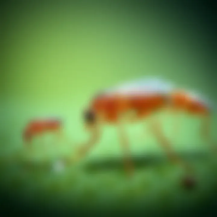 Lifecycle stages of a flea