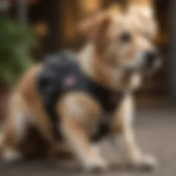 Elegant service dog in action