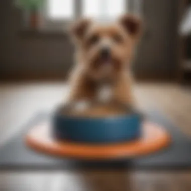 Stylish non-slip mat for pet food bowls