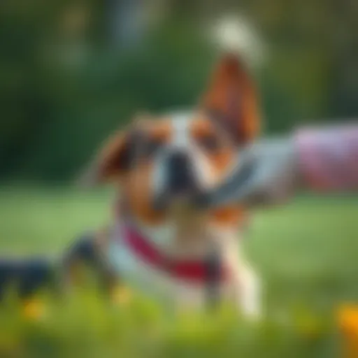 Heartworm Prevention for Dogs Illustration of a dog receiving heartworm prevention treatment