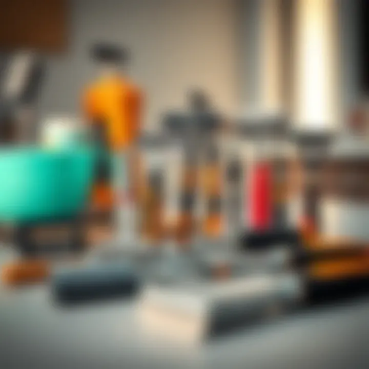 Diverse Pet Grooming Razors A variety of pet grooming razors displayed on a clean surface, showcasing their unique designs and features.