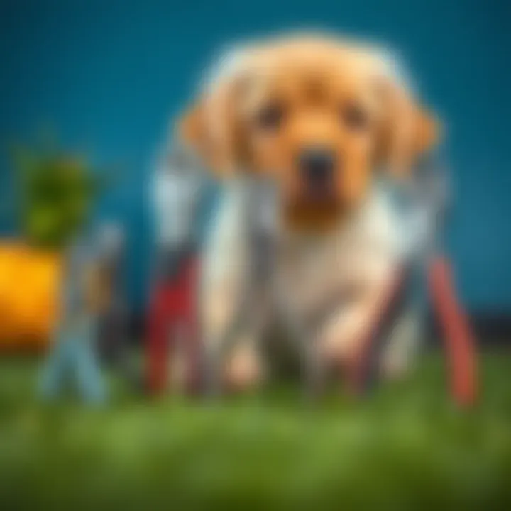 Variety of Paw Pad Clippers Different types of dog paw pad clippers displayed