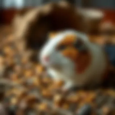 Variety of materials used for guinea pig enclosures