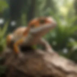A beautifully designed gecko enclosure showcasing natural elements.
