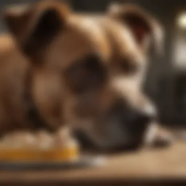 Dog with reduced appetite