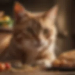 Curious Cat with Food Allergy Symptoms