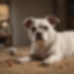 Deaf dog receiving acupuncture therapy