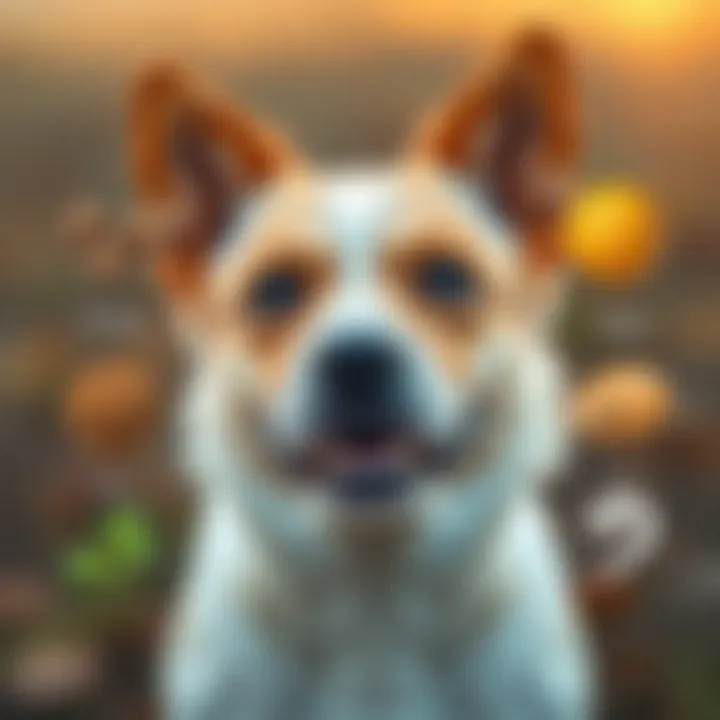 Common Allergens Affecting Dogs Illustration of different common allergens affecting dogs