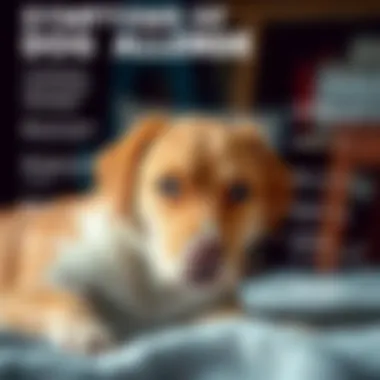 Symptoms of Dog Allergies Infographic on symptoms of dog allergies in pets