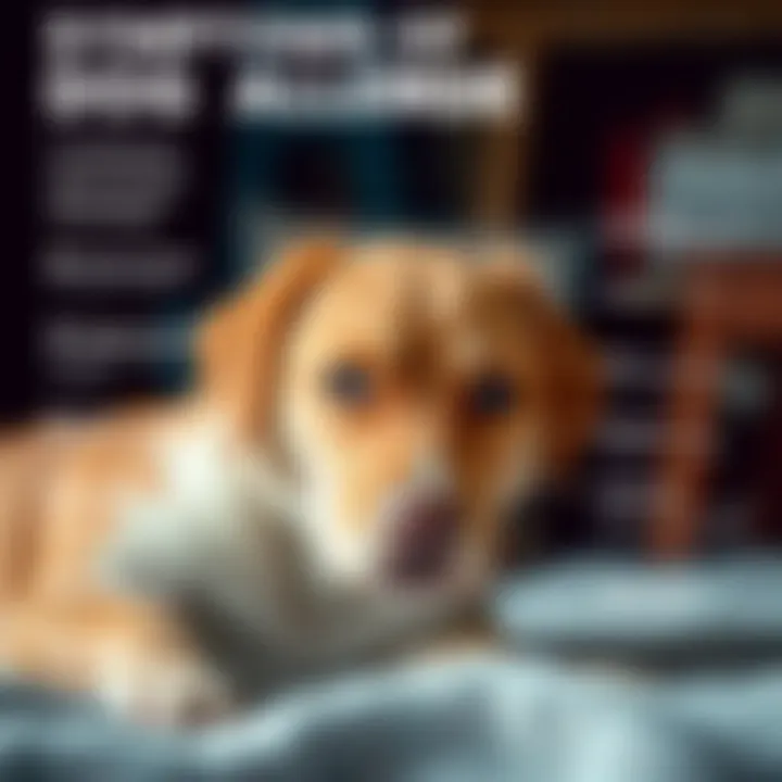 Symptoms of Dog Allergies Infographic on symptoms of dog allergies in pets