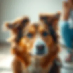 Illustration of a healthy dog with a shiny coat