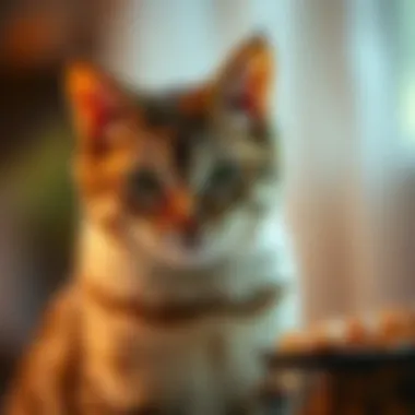 Chart displaying factors influencing cat's raw food intake