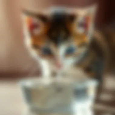 Importance of Hydration for Kittens Kitten drinking water from a bowl