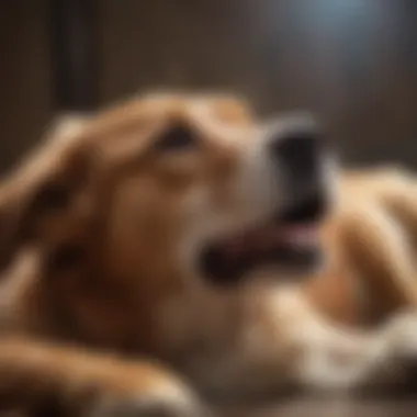 Dog's expression of pure bliss during belly rub