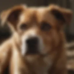 Dog with fever symptoms