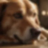 Close-up of a dog scratching its skin, highlighting the discomfort caused by itchiness.