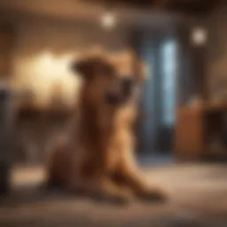 A serene environment for dog massage therapy